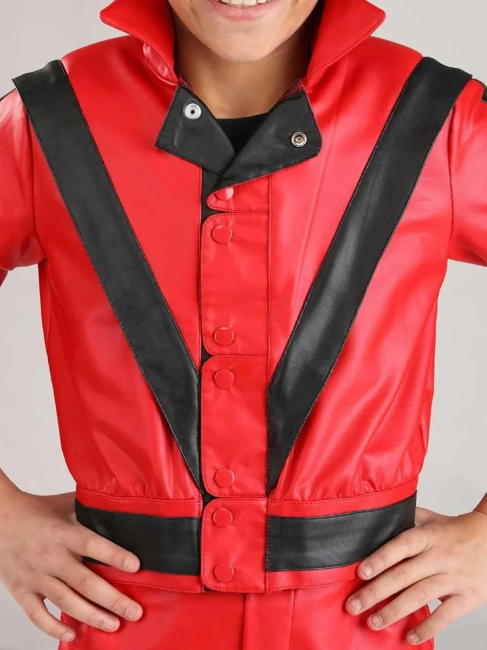 Kids' Thriller Costume - Red Tracksuit Halloween Outfit for Boys & Girls
